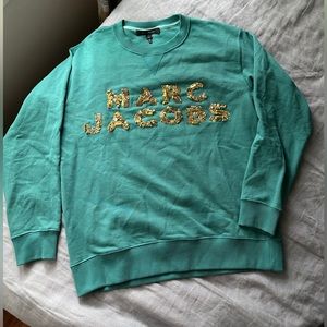 Marc Jacobs Beaded Logo Pullover Sweatshirt